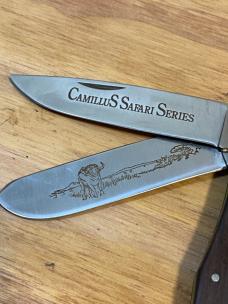 Camillus USA Safari Series CSS-1 Cape Buffalo Cocobolo Knife in Box