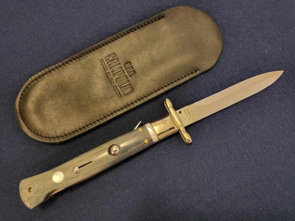 *CUSTOM* 9" AGA CAMPOLIN GIRAFFE BONE SWINGUARD w/ PEARL INLAYS *CUSTOM* 9" AGA CAMPOLIN GIRAFFE BONE SWINGUARD w/ PEARL INLAYS
