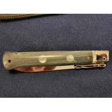 *CUSTOM* 9" AGA CAMPOLIN GIRAFFE BONE SWINGUARD w/ PEARL INLAYS *CUSTOM* 9" AGA CAMPOLIN GIRAFFE BONE SWINGUARD w/ PEARL INLAYS