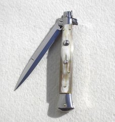 NEW FRANK BELTRAME 11" LIGHT HORN BAYONET BLADE ITALIAN STILETTO