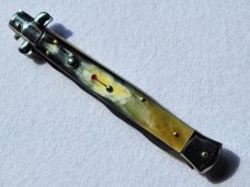 Frank Beltrame. 13" Kris Brazilian Horn Italian Automatic Stiletto Frank Beltrame. 13" Kris Brazilian Horn Italian Automatic Stiletto
