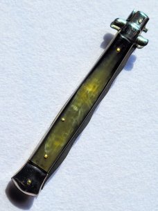 Frank Beltrame. 13" Kris Brazilian Horn Italian Automatic Stiletto Frank Beltrame. 13" Kris Brazilian Horn Italian Automatic Stiletto
