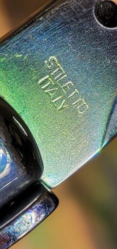 Frank Beltrame. 13" Kris Brazilian Horn Italian Automatic Stiletto Frank Beltrame. 13" Kris Brazilian Horn Italian Automatic Stiletto