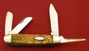 Camillus HIGH CARBON STEEL Gen Bone Cattle Stockman 4 Blade Knife 1927/1940 Sears Roebuck & Company