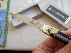 Hubertus Knife Solingen, Germany Size 10 Medium Exotic Black Ebonywood NIB Hubertus Knife Solingen, Germany Size 10 Medium Exotic Black Ebonywood NIB