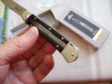 Hubertus Knife Solingen, Germany Size 10 Medium Exotic Black Ebonywood NIB