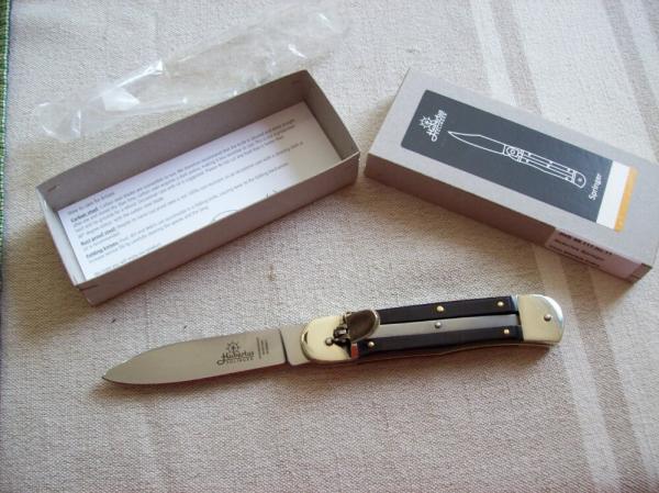 Hubertus Knife Solingen, Germany Large Size 11 Exotic Black Ebonywood NIB Hubertus Knife Solingen, Germany Large Size 11 Exotic Black Ebonywood NIB