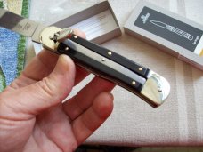 Hubertus Knife Solingen, Germany Large Size 11 Exotic Black Ebonywood NIB Hubertus Knife Solingen, Germany Large Size 11 Exotic Black Ebonywood NIB