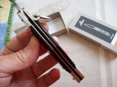 Hubertus Knife Solingen, Germany Large Size 11 Exotic Black Ebonywood NIB Hubertus Knife Solingen, Germany Large Size 11 Exotic Black Ebonywood NIB