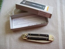Hubertus Knife Solingen, Germany Large Size 11 Exotic Black Ebonywood NIB Hubertus Knife Solingen, Germany Large Size 11 Exotic Black Ebonywood NIB