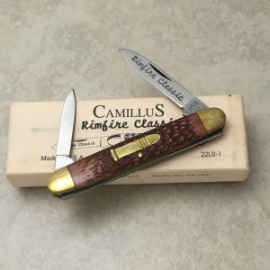 Camillus USA Rimfire Classic 22LR-1 Delrin 2 Blade Pen Knife in Box