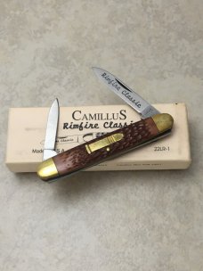 Camillus USA Rimfire Classic 22LR-1 Delrin 2 Blade Pen Knife in Box Camillus USA Rimfire Classic 22LR-1 Delrin 2 Blade Pen Knife in Box