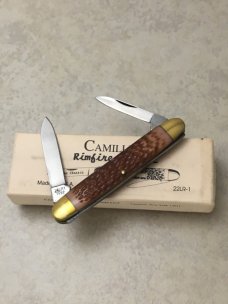Camillus USA Rimfire Classic 22LR-1 Delrin 2 Blade Pen Knife in Box Camillus USA Rimfire Classic 22LR-1 Delrin 2 Blade Pen Knife in Box
