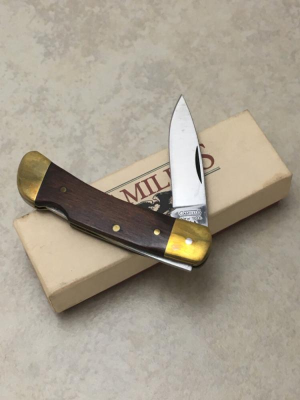 Camillus USA Wood 2 Small Lockback Knife in Box Camillus USA Wood 2 Small Lockback Knife in Box