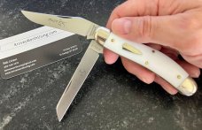 Great Eastern Cutlery Tidioute 888222S Bayou Trapper Yeti Knife, Ivory Acrylic Handle, New (GEC 88) Great Eastern Cutlery Tidioute 888222S Bayou Trapper Yeti Knife, Ivory Acrylic Handle, New (GEC 88)