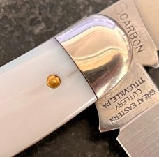 Great Eastern Cutlery Tidioute 888222S Bayou Trapper Yeti Knife, Ivory Acrylic Handle, New (GEC 88) Great Eastern Cutlery Tidioute 888222S Bayou Trapper Yeti Knife, Ivory Acrylic Handle, New (GEC 88)
