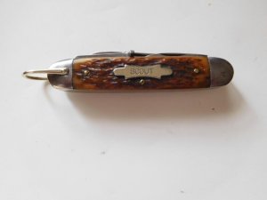 Vintage 1900-1930 Crown Cutlery Co. New York Boy Scout Utility Pocket Knife