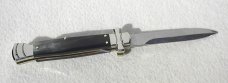 NOS A.G.A. CAMPOLIN 9" MALTESE BRAZILIAN HORN MODIFIED BAYONET BLADE NICKEL SILVER BOLSTERS- W/POUCH NOS A.G.A. CAMPOLIN 9" MALTESE BRAZILIAN HORN MODIFIED BAYONET BLADE NICKEL SILVER BOLSTERS- W/POUCH