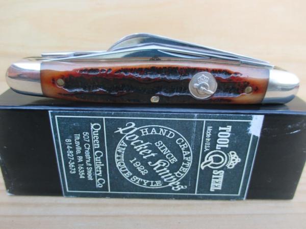 Queen Amber Stag Bone Stockman 