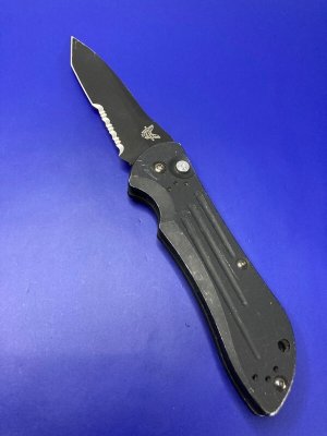 Benchmade 9101 Auto Stryker Knife (3.6" Black Combo)