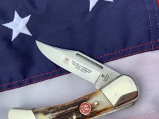 J A Henckels Lg 4 & 1/2” Folding Hunter with Super Stag Handles J A Henckels Lg 4 & 1/2” Folding Hunter with Super Stag Handles