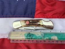 J A Henckels Lg 4 & 1/2” Folding Hunter with Super Stag Handles J A Henckels Lg 4 & 1/2” Folding Hunter with Super Stag Handles