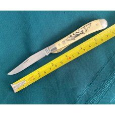 Schrade USA SC503 "Catfish" Scrimshaw series Single Blade Lockback NOS