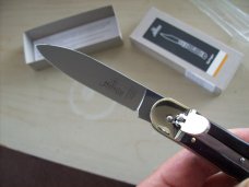 Hubertus Knife Solingen, Germany Large Size 11 Exotic Black Ebonywood NIB Hubertus Knife Solingen, Germany Large Size 11 Exotic Black Ebonywood NIB