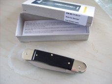 Hubertus Knife Solingen, Germany Large Size 11 Exotic Black Ebonywood NIB