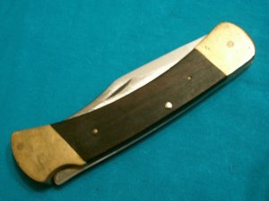VINTAGE BUCK 110 USA 1970'S LOCKBACK FOLDING HUNTER HUNTING SKINNING POCKET KNIFE KNIVES OLD