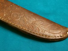 VINTAGE QUEEN STEEL #75 SKINNER HUNTING SKINNING SURVIVAL KNIFE KNIVES OLD SHEATH VINTAGE QUEEN STEEL #75 SKINNER HUNTING SKINNING SURVIVAL KNIFE KNIVES OLD SHEATH