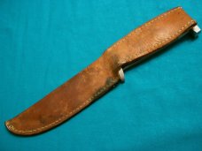 VINTAGE QUEEN STEEL #75 SKINNER HUNTING SKINNING SURVIVAL KNIFE KNIVES OLD SHEATH