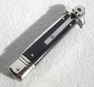 NEW AKC LEVERLETTO 8" EXOTIC AFRICAN EBONY WOOD WITH NEW MODIFIED BAYONET BLADE   