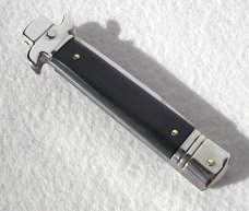 NEW AKC LEVERLETTO 8" EXOTIC AFRICAN EBONY WOOD WITH NEW MODIFIED BAYONET BLADE   