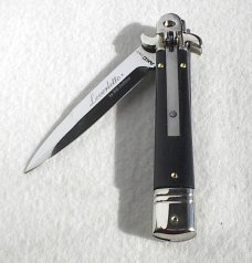NEW AKC LEVERLETTO 8" EXOTIC AFRICAN EBONY WOOD WITH NEW MODIFIED BAYONET BLADE   