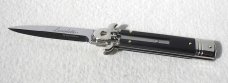 NEW AKC LEVERLETTO 8" EXOTIC AFRICAN EBONY WOOD WITH NEW MODIFIED BAYONET BLADE   
