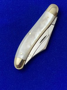 Fight'n Rooster Solingen Germany Middle Tennessee 1988  1 of 125 Pearl Sowbelly Whittler Knife