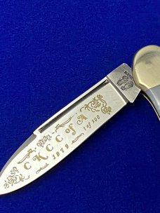Fight'n Rooster Solingen Germany CKCC of A 1979  1 of 300 Pearl "Canittler" Knife