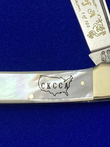 Fight'n Rooster Solingen Germany CKCC of A 1979  1 of 300 Pearl "Canittler" Knife
