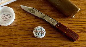 Great Eastern Cutlery Tidioute #141122 TC Barlow, Goldenrod Sawcut Bone Handle, New (GEC 14) #1
