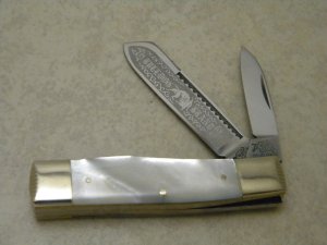 Bulldog Brand Solingen Germany Pearl Gunstock Jack Knife 