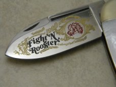 Fightn Rooster Solingen Germany Pearl 1990 Intl' Cutlery Club 1 of 200 Elephant Toe Knife