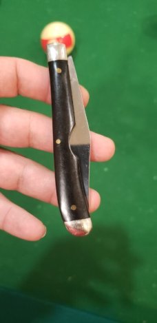 Vintage Queen Steel #12EO USA, Slick Black Easy Open Knife, Q76 Vintage Queen Steel #12EO USA, Slick Black Easy Open Knife, Q76