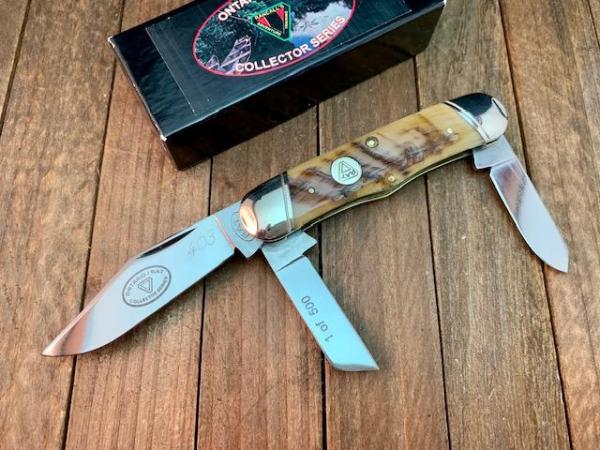 Ontario RAT by Queen Rail Splitter Oiled Ram’s Horn by Canal Street Cutlery 1 of 500 Ontario RAT by Queen Rail Splitter Oiled Ram’s Horn by Canal Street Cutlery 1 of 500