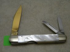 Fightn Rooster Germany Pearl 1981 Tar Heel Cutlery Club 1 of 400 Lockback Whittler Knife