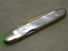 Fightn Rooster Germany Pearl 1981 Tar Heel Cutlery Club 1 of 400 Lockback Whittler Knife