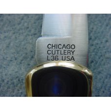 Vintage RARE Chicago Cutlery L36 U.S.A. Large(4 7/8") Premium Lockback Folding Hunter Knife