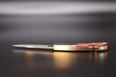 Moki Knives Meek Lockback Knife Quince Wood (2" Satin) MK102J Moki Knives Meek Lockback Knife Quince Wood (2" Satin) MK102J