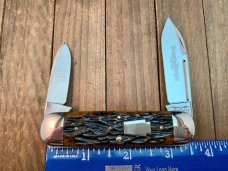 Schatt and Morgan Sunfish Brown Jigged Bone 2004 1 of 100 Schatt and Morgan Sunfish Brown Jigged Bone 2004 1 of 100