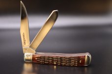 Cold Steel Trapper Folding Knife, Jigged Bone Handles, 4.125" Closed - FL-TRPR-J